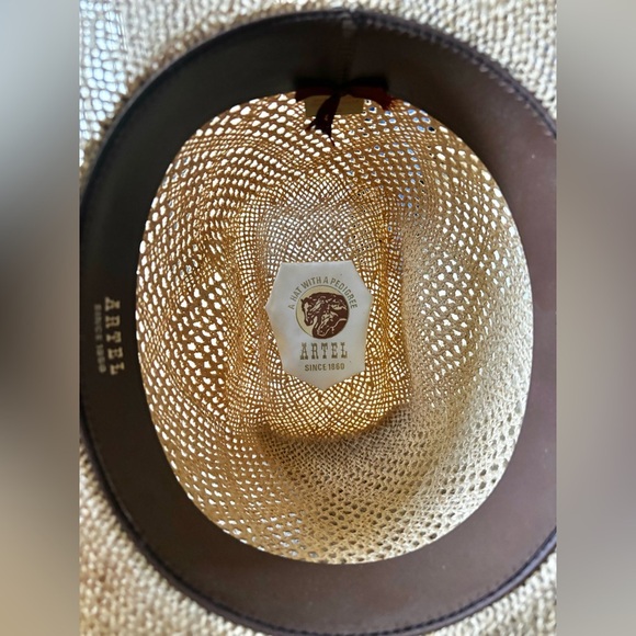 VINTAGE ARTEL | Cowboy hat with pedigree open weave | size 7 1/4 - Picture 3 of 9